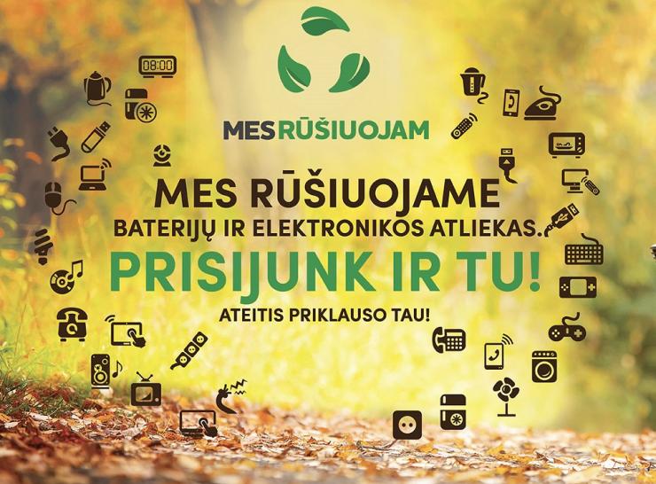 Jau dvyliktus metus iš eilės startuoja aplinkosaugos projektas „MES RŪŠIUOJAM“