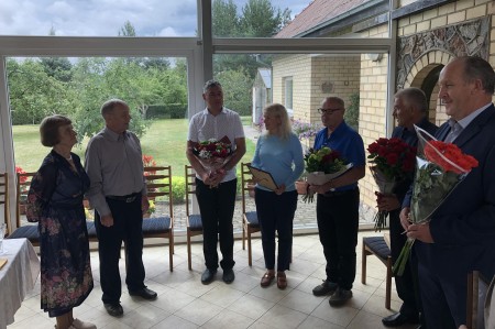 Jubiliejaus proga pasveikintas Raseinių garbės pilietis Antanas Siudikas