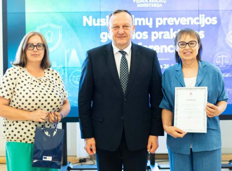 Raseinių rajono bendruomenių iniciatyvos įvertintos Nusikaltimų prevencijos gerosios praktikos konferencijoje
