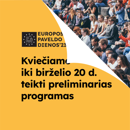 Kvietimas teikti preliminarias Europos paveldo dienų programas