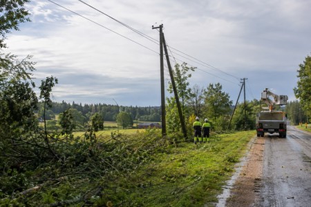 ESO didina kompensacijas gyventojams už po audros patirtus nuostolius