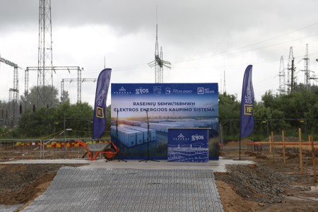 Raseinių rajone pradedamas statyti vienas didžiausių baterijų parkų Lietuvoje