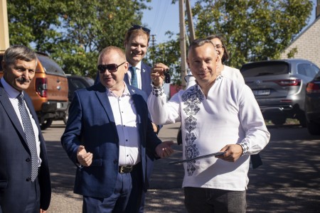 Į miesto šventę atvykusiems partneriams iš Ukrainos perduota svarbi humanitarinė parama