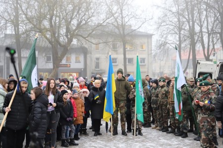 Raseinių miesto Žemaičio aikštėje išreikštas solidarumas Ukrainos tautai