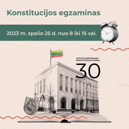 Kitą savaitę – Konstitucijos egzaminas!