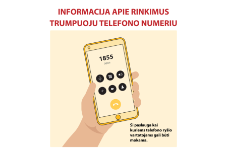 Svarbiausia informacija apie Seimo rinkimus – trumpuoju numeriu 1855