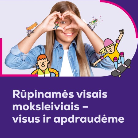 „Lietuvos draudimo“ akcija „Apsaugok mane“: rugsėjį Raseinių rajone vėl bus apdrausti visi moksleiviai
