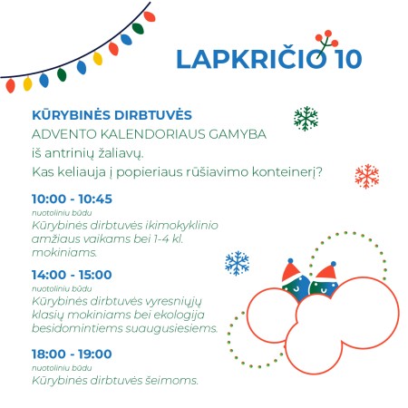 Nemokamos aplinkosauginės edukacijos „Žaliasis raštingumas“